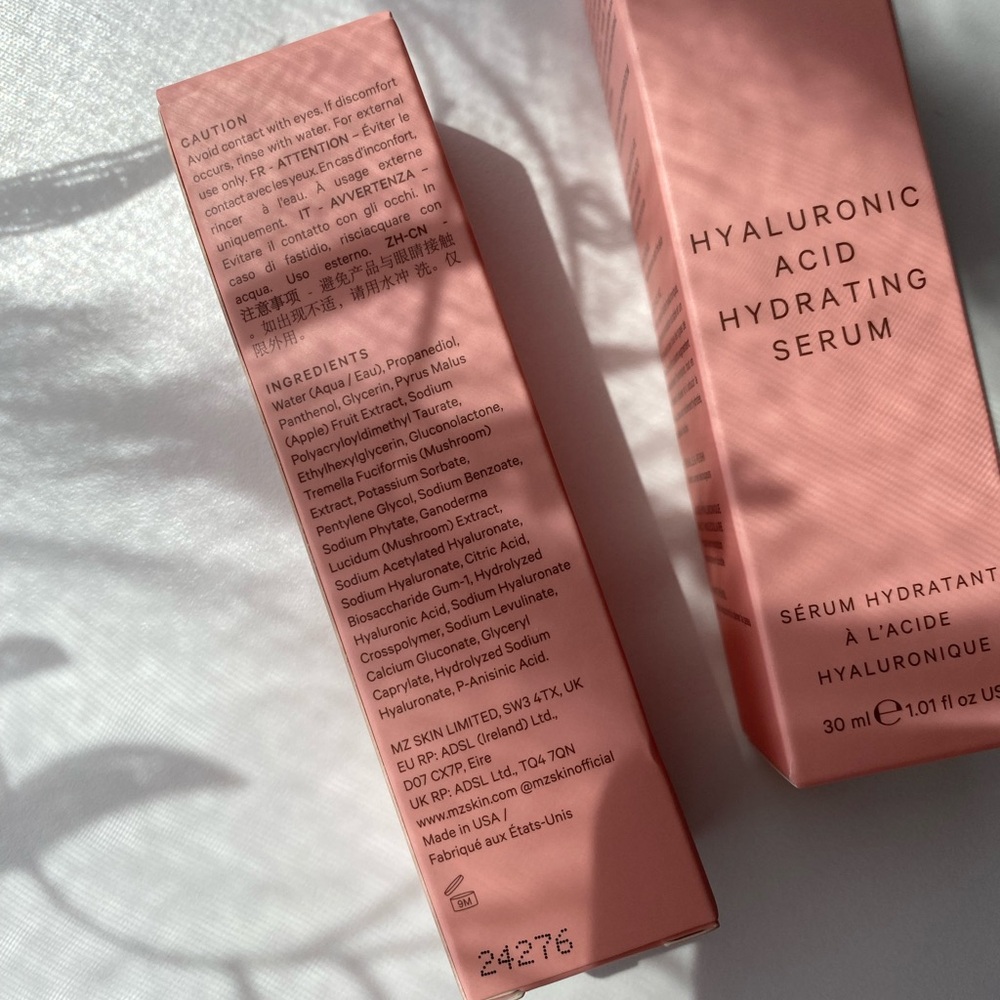 Hyaluronic Acid Hydrating Serum MZ SKIN 30 ml